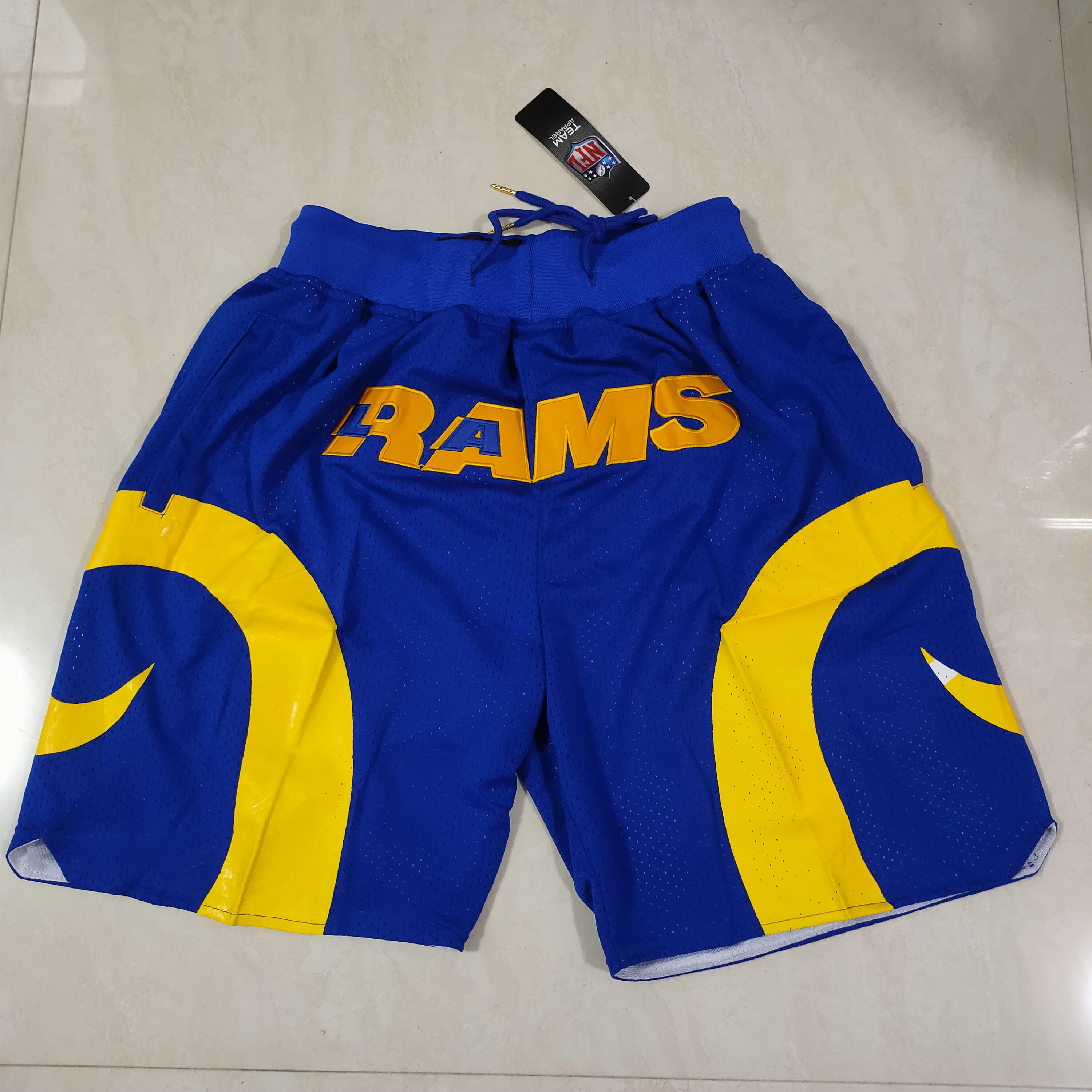 Men NFL 2021 Los Angeles Rams Blue Shorts->new york knicks->NBA Jersey